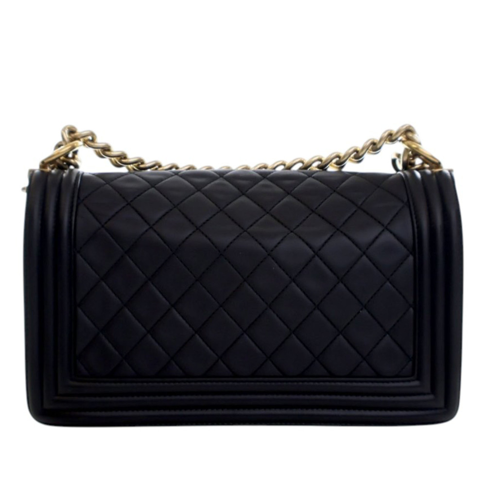 Pre-Loved Chanel Old Medium Quilted Lambskin Boy Flap - Picture 2 of 12